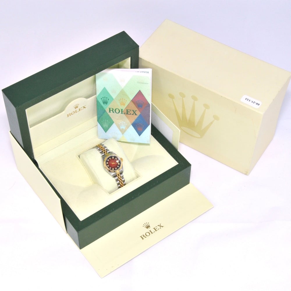 Datejust 79173 - Ladies Watch - Red Diamond Dial - 2001