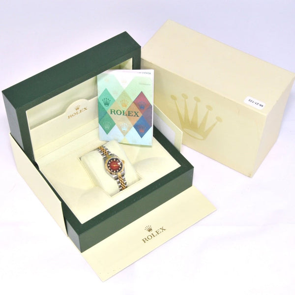 Datejust 79173 - Ladies Watch - Red Diamond Dial - 2001