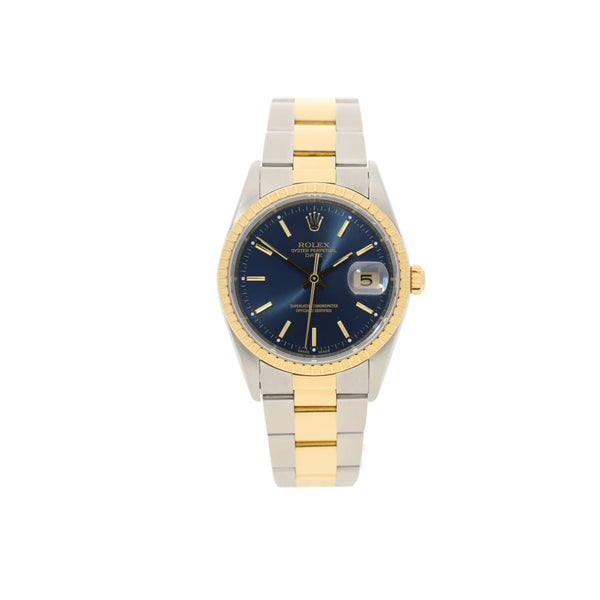 Oyster Perpetual Date 15223 Gents Watch - Blue Dial - 2004
