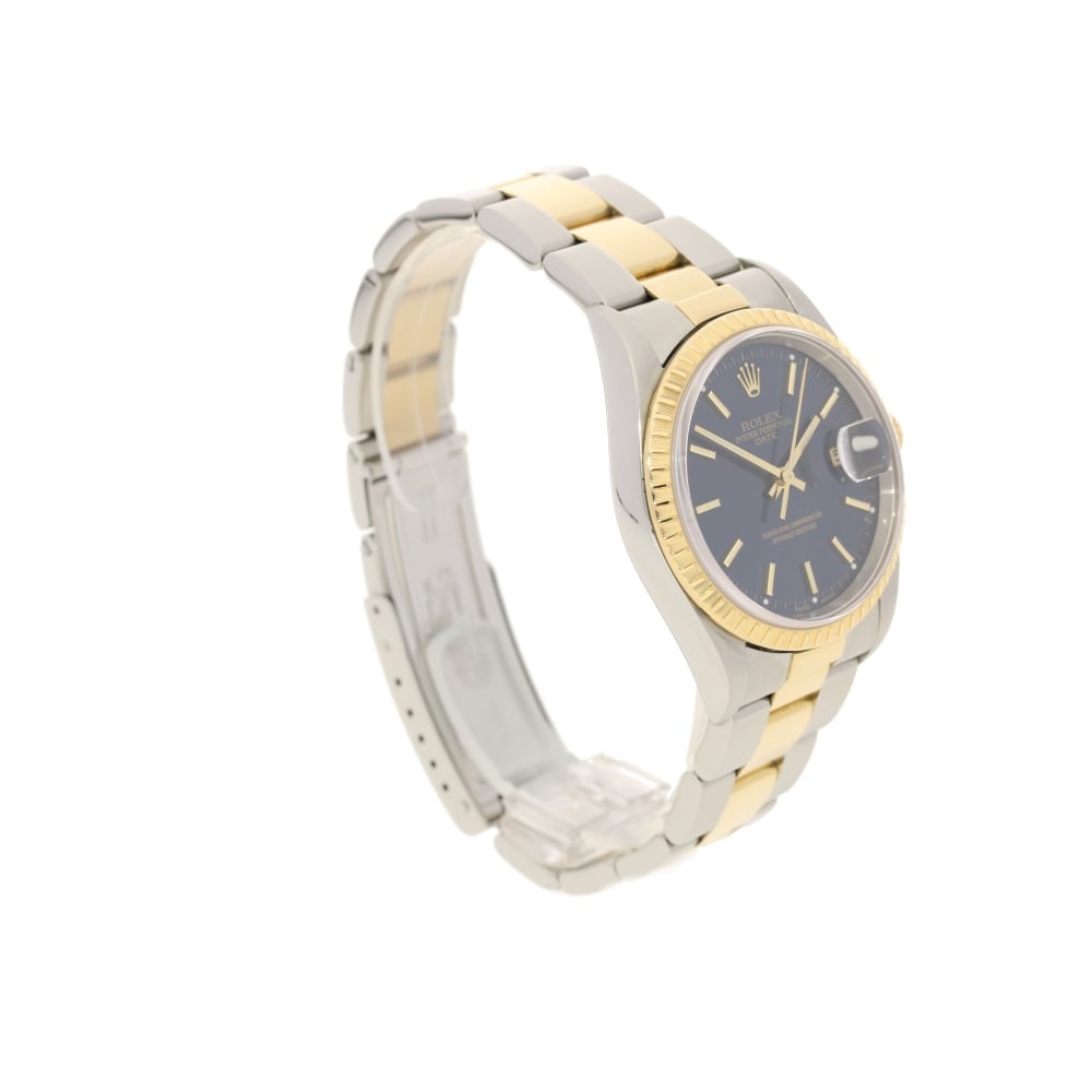 Oyster Perpetual Date 15223 Gents Watch - Blue Dial - 2004