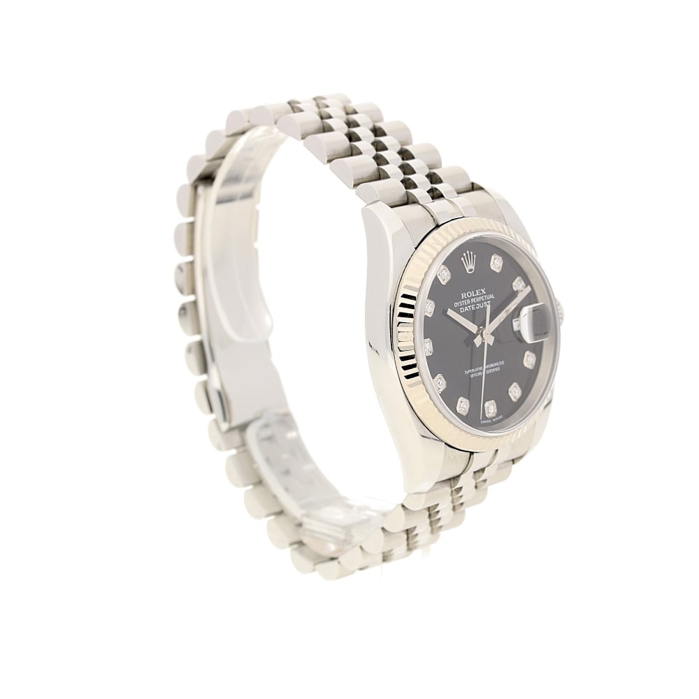 Datejust 116234 - Gents Watch - Black Diamond Dial - 2006