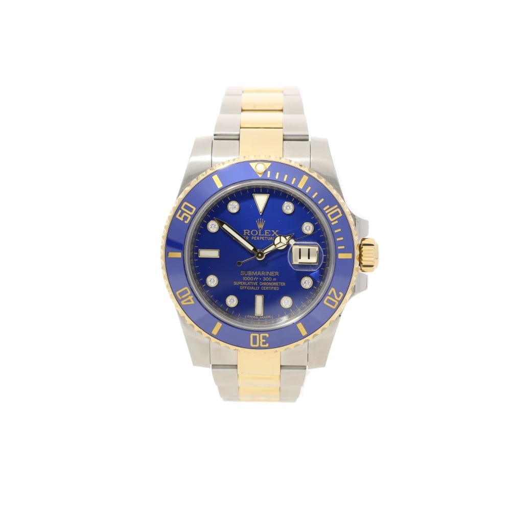 Submariner 116613LB - Gents Watch - Blue Diamond Dial - 2010