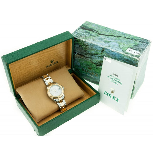 Yacht-Master 168623 - Mid Size Watch - Silver Dial - 2002