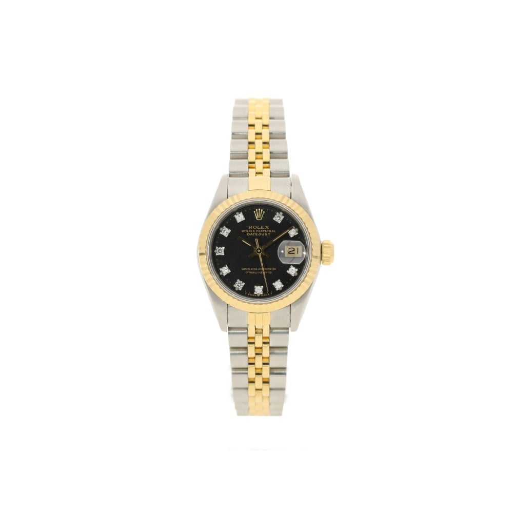 Datejust 69173 - Lady's Second Hand Watch - Black Dial - 1990