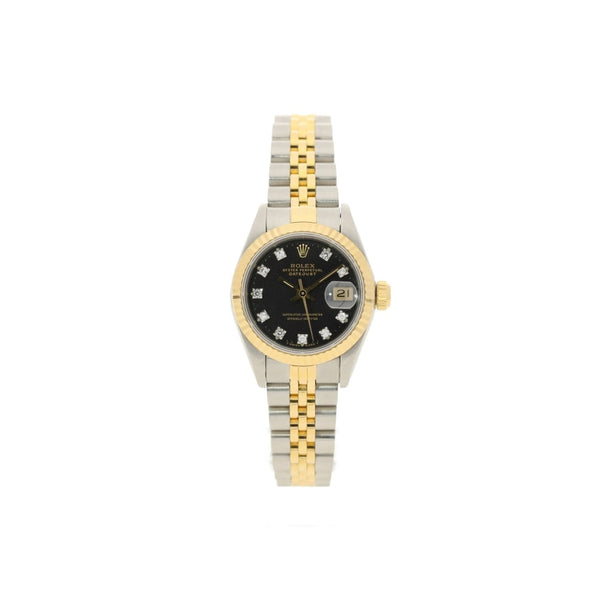 Datejust 69173 - Lady's Second Hand Watch - Black Dial - 1990