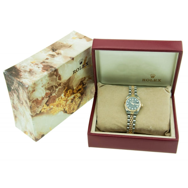 Datejust 69173 - Lady's Second Hand Watch - Black Dial - 1990