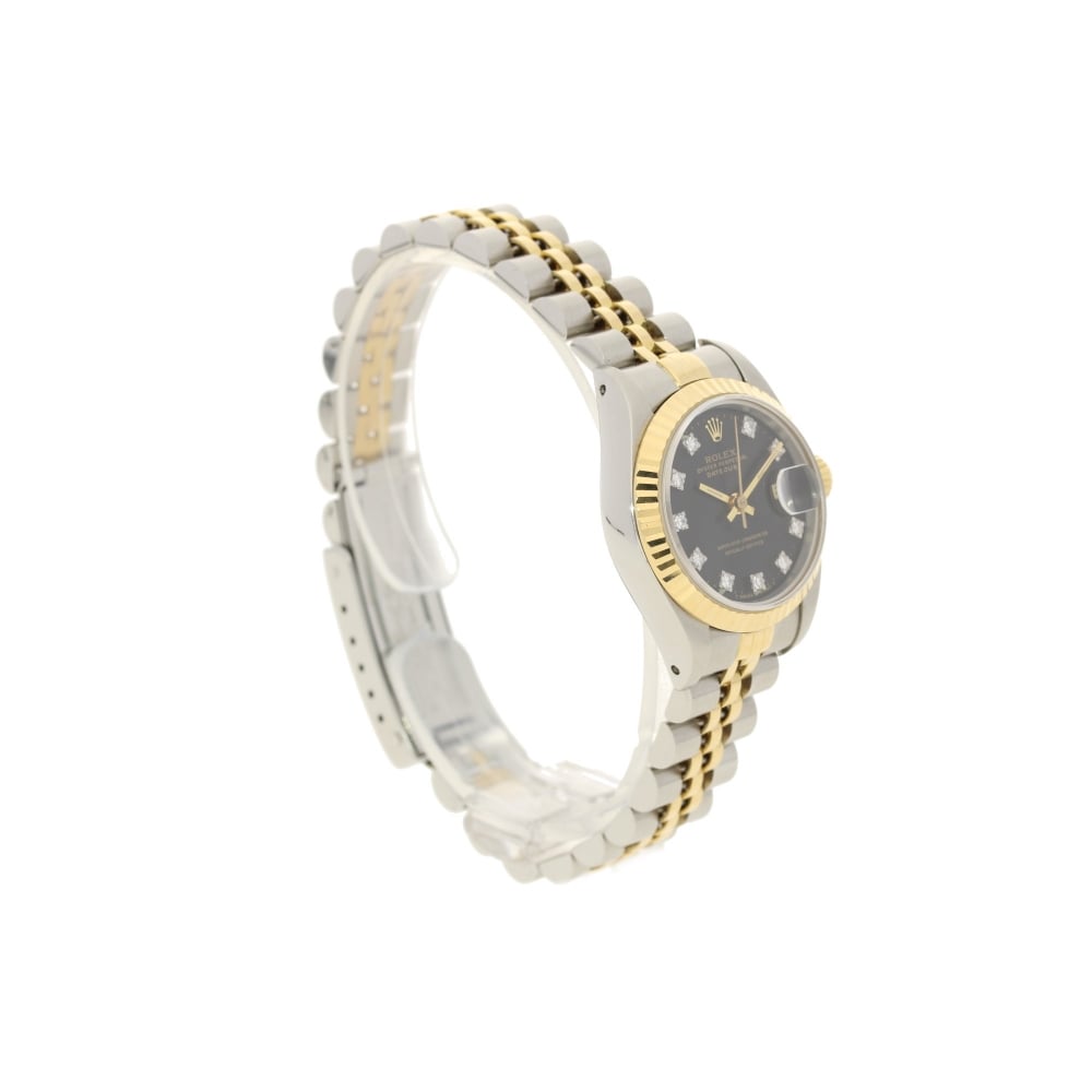 Datejust 69173 - Lady's Second Hand Watch - Black Dial - 1990