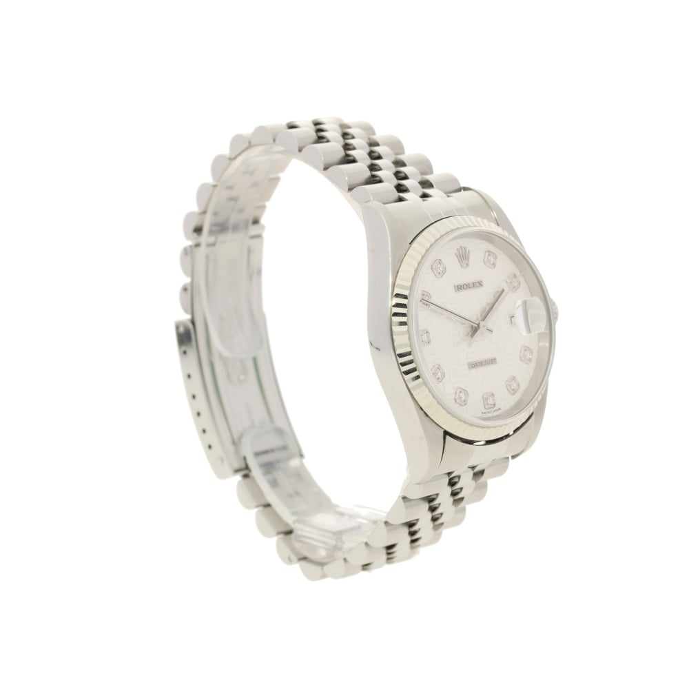 Datejust 16234 - Silver Jubilee Diamond Dot Dial - 2004