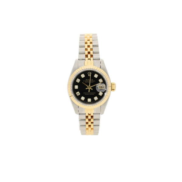 Datejust 69173 - Black Dial - Second Hand Ladies Watch - 1994
