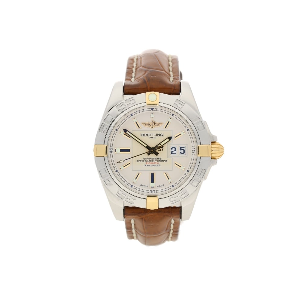 Cockpit B49350 - Cream Batton Dial - Brown Leather Strap - 2008