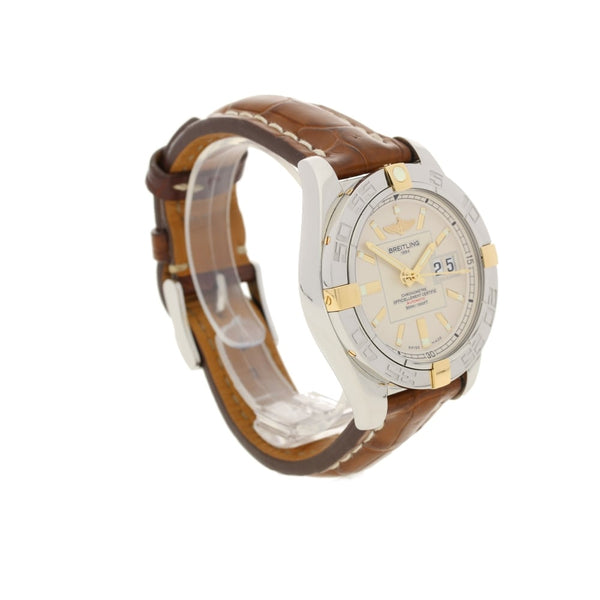 Cockpit B49350 - Cream Batton Dial - Brown Leather Strap - 2008
