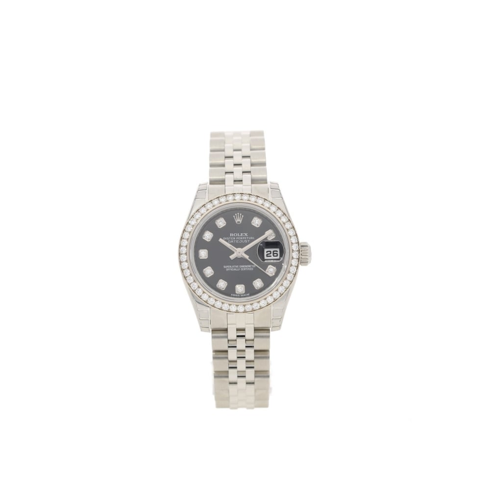 Datejust 179384 - Diamond Bezel - Black Diamond Dial - Unworn