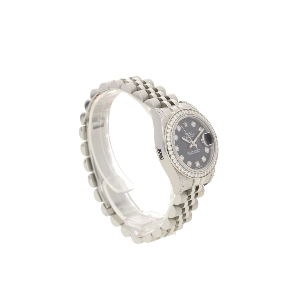 Datejust 179384 - Diamond Bezel - Black Diamond Dial - Unworn
