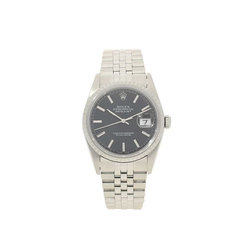 Datejust 16220 - Black Batton Dial - 1996