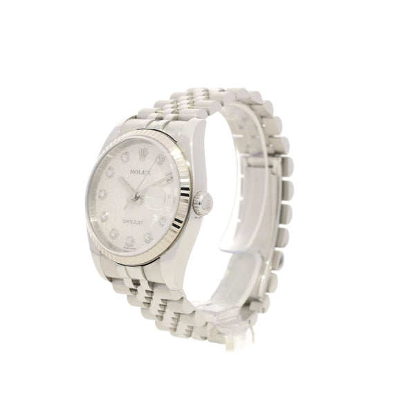 Datejust 116234 - Second Hand Gents Watch - Diamond Dial - 2008