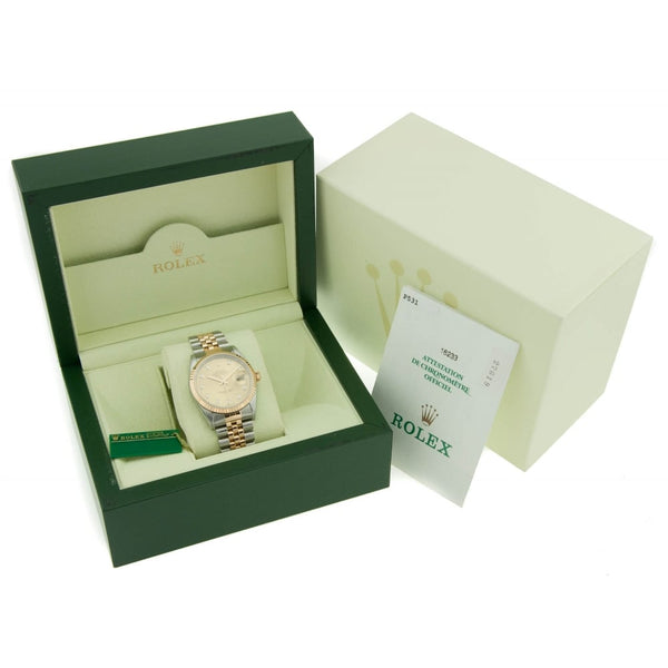 Datejust 16233 - Second Hand Gents Watch - Diamond Dial - 2001