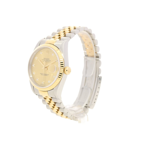 Datejust 16233 - Second Hand Gents Watch - Diamond Dial - 2001