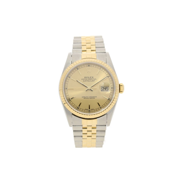 Datejust 16233 - Gents Secondhand Watch - Champagne Dial - 2002