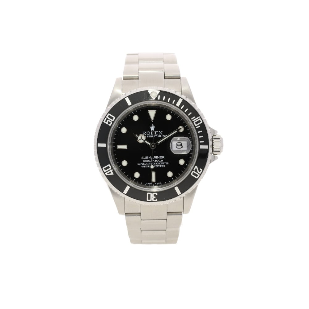 Submariner 16610 - Pre Owned Gents Watch - Black Dial - 2004