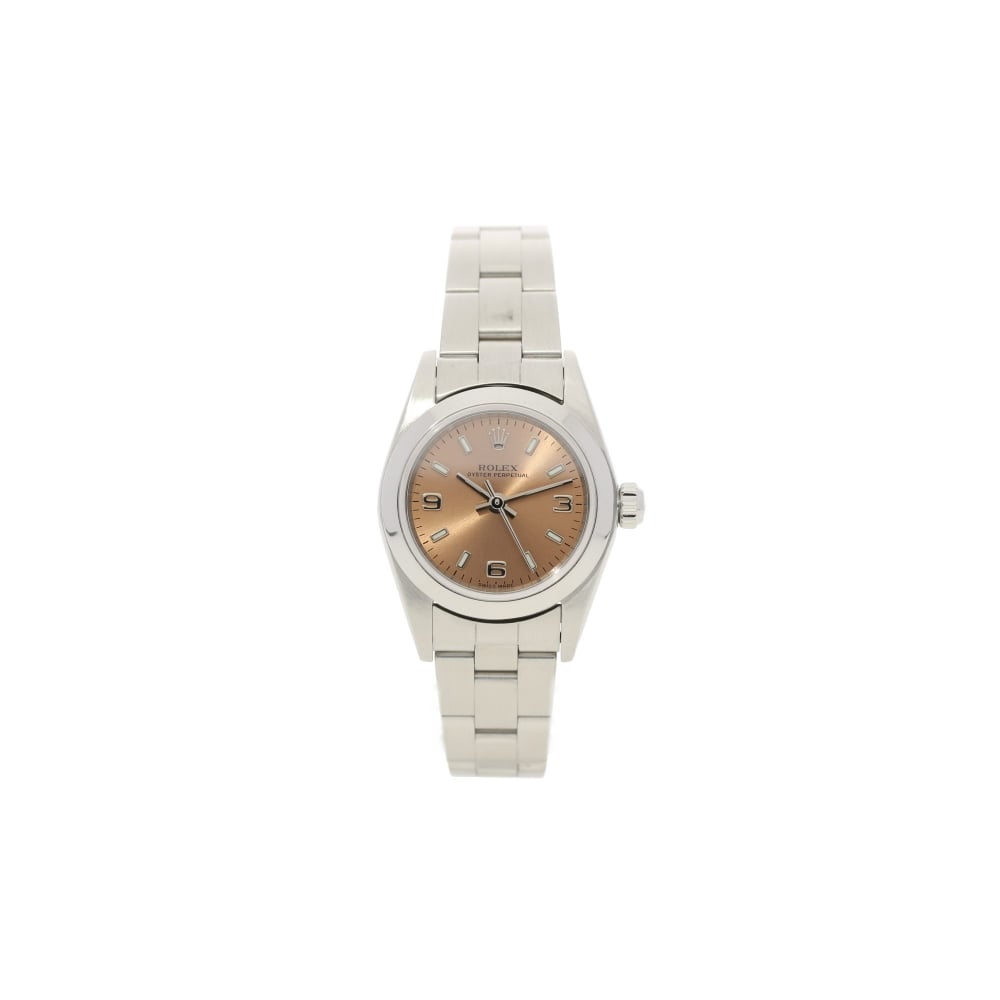 Oyster Perpetual 76080 - Ladies Watch - Copper Dial - 2001