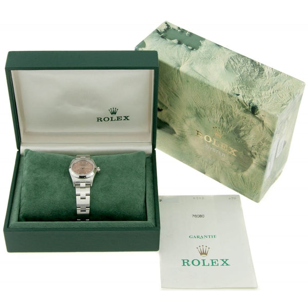 Oyster Perpetual 76080 - Ladies Watch - Copper Dial - 2001