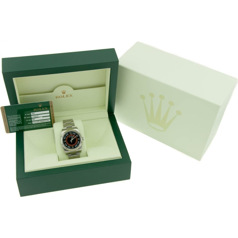 Oyster Perpetual 116034 - Gents Watch - Black Dial - 2009