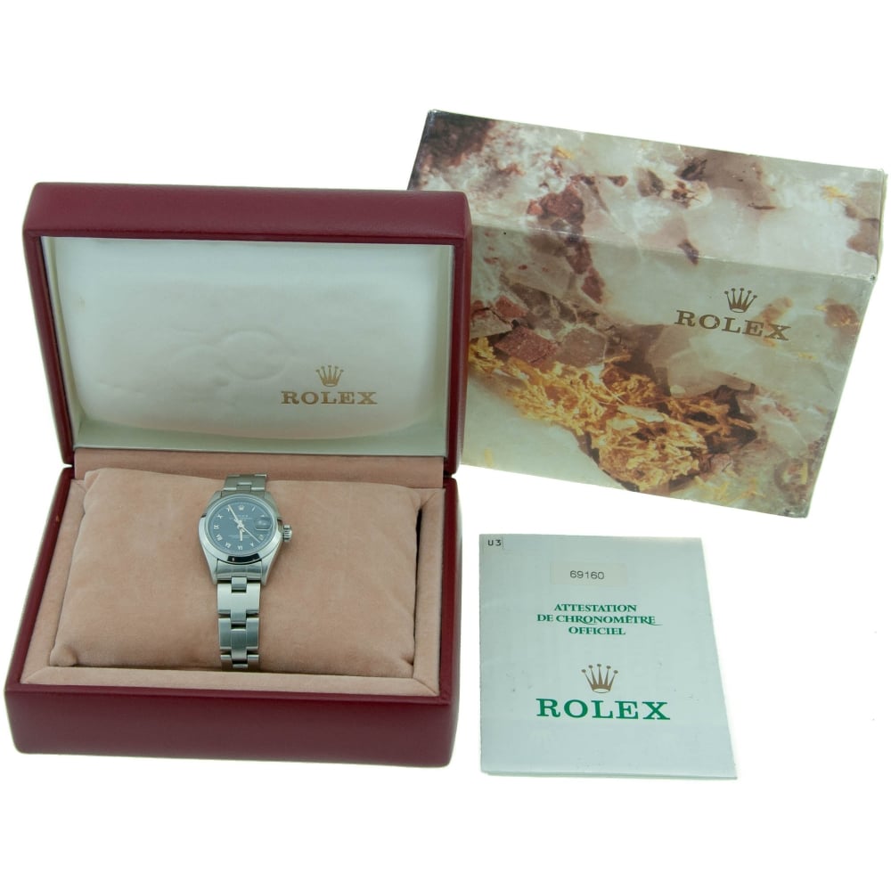 Oyster Perpetual Date - Ladies Watch - Blue Dial - 1998