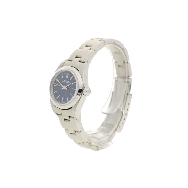 Oyster perpetual 76080 - Ladies Second Hand Watch - Blue Dial