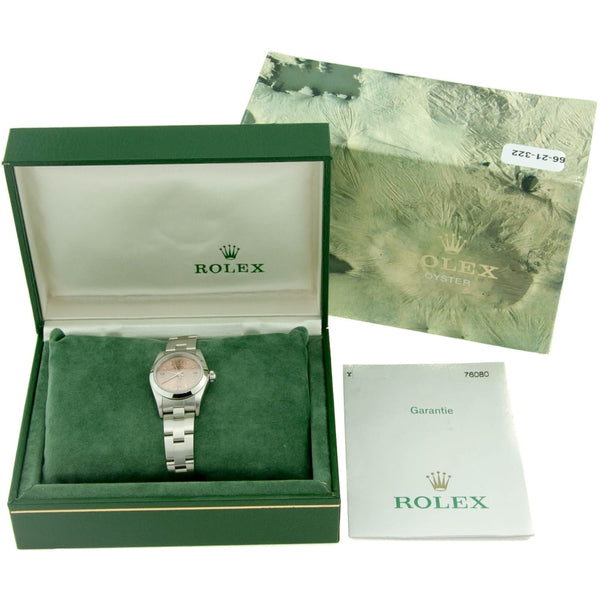 Oyster Perpetual 76080 - Ladies  Watch - Copper Dial - 2003