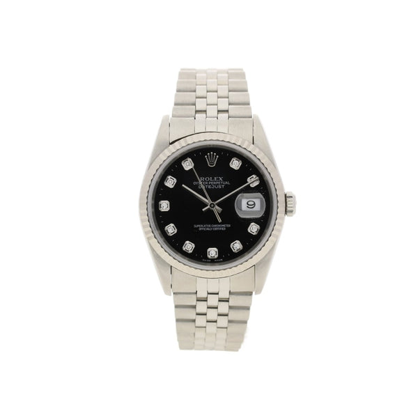 Datejust 16234 - Gents Second Hand Watch - Diamond Dial - 1997