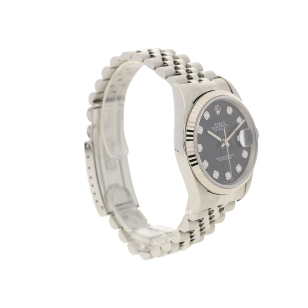 Datejust 16234 - Gents Second Hand Watch - Diamond Dial - 1997
