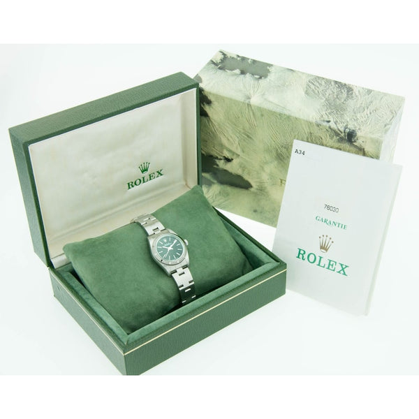 Oyster Perpetual 76030 - Ladies Watch - Black Dial - 1999