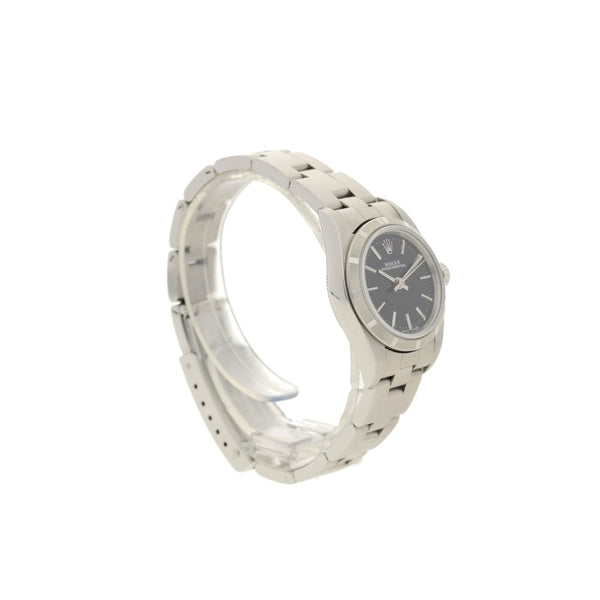 Oyster Perpetual 76030 - Ladies Watch - Black Dial - 1999