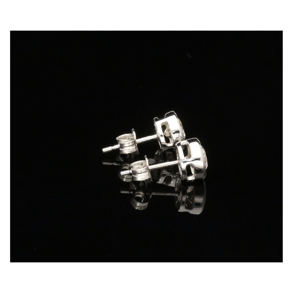 Single Stone Diamond Stud Earrings 1.84ct