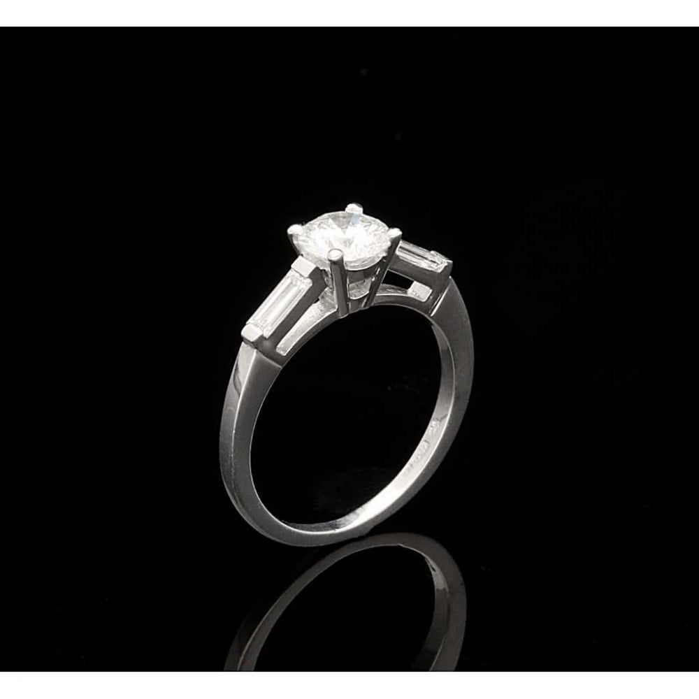 Diamond Engagement Ring with Diamond Shoulders 1.25ct