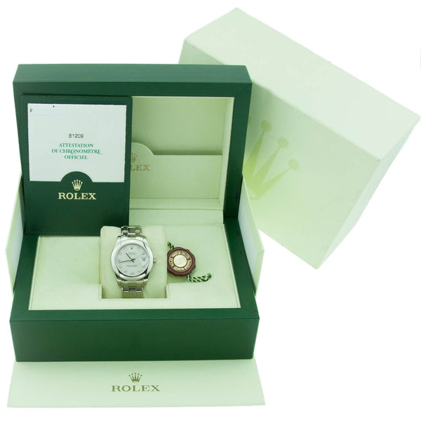 Datejust 81209 18ct White Gold 34mm Watch, 2002