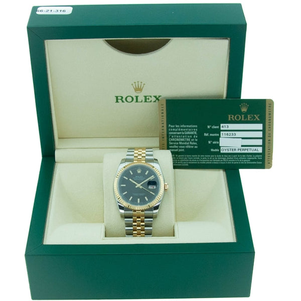 Datejust 116233 - Black Dial - Jubilee Bracelet - 2012