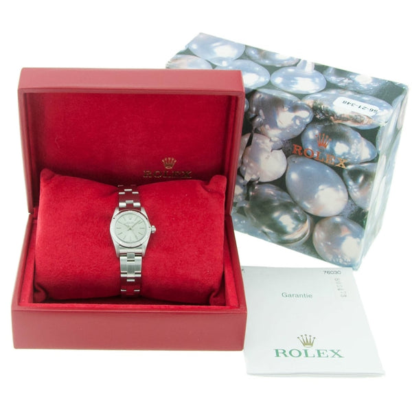 Oyster Perpetual 76030 - Ladies Watch - Silver Dial - 2004