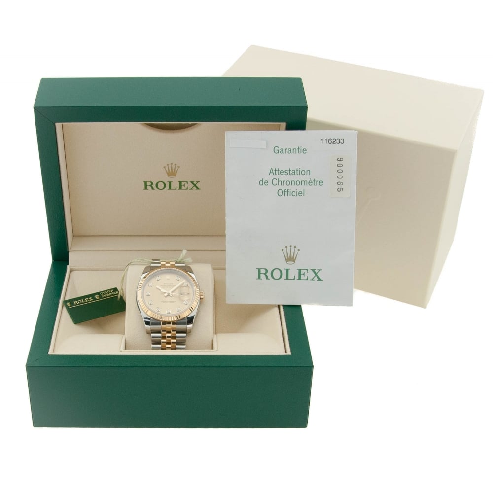 Datejust 116233 - Champagne Diamond Dial - 2006