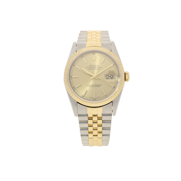 Datejust 16233 - Gents Watch - Champagne Baton Dial - 2005