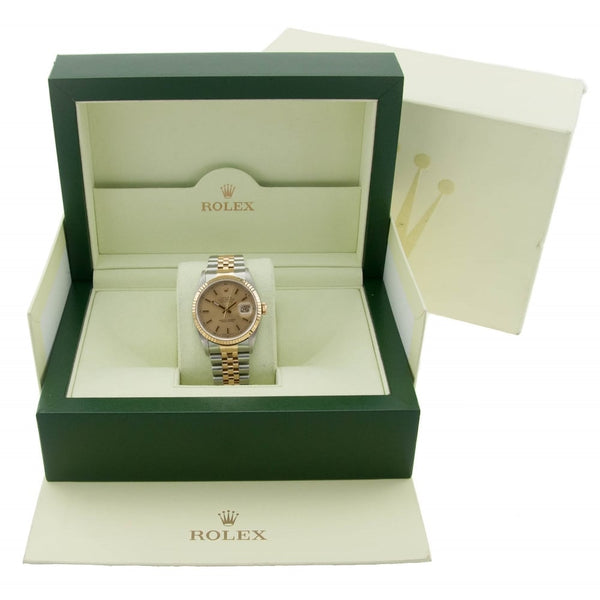 Datejust 16233 - Gents Watch - Champagne Baton Dial - 2005
