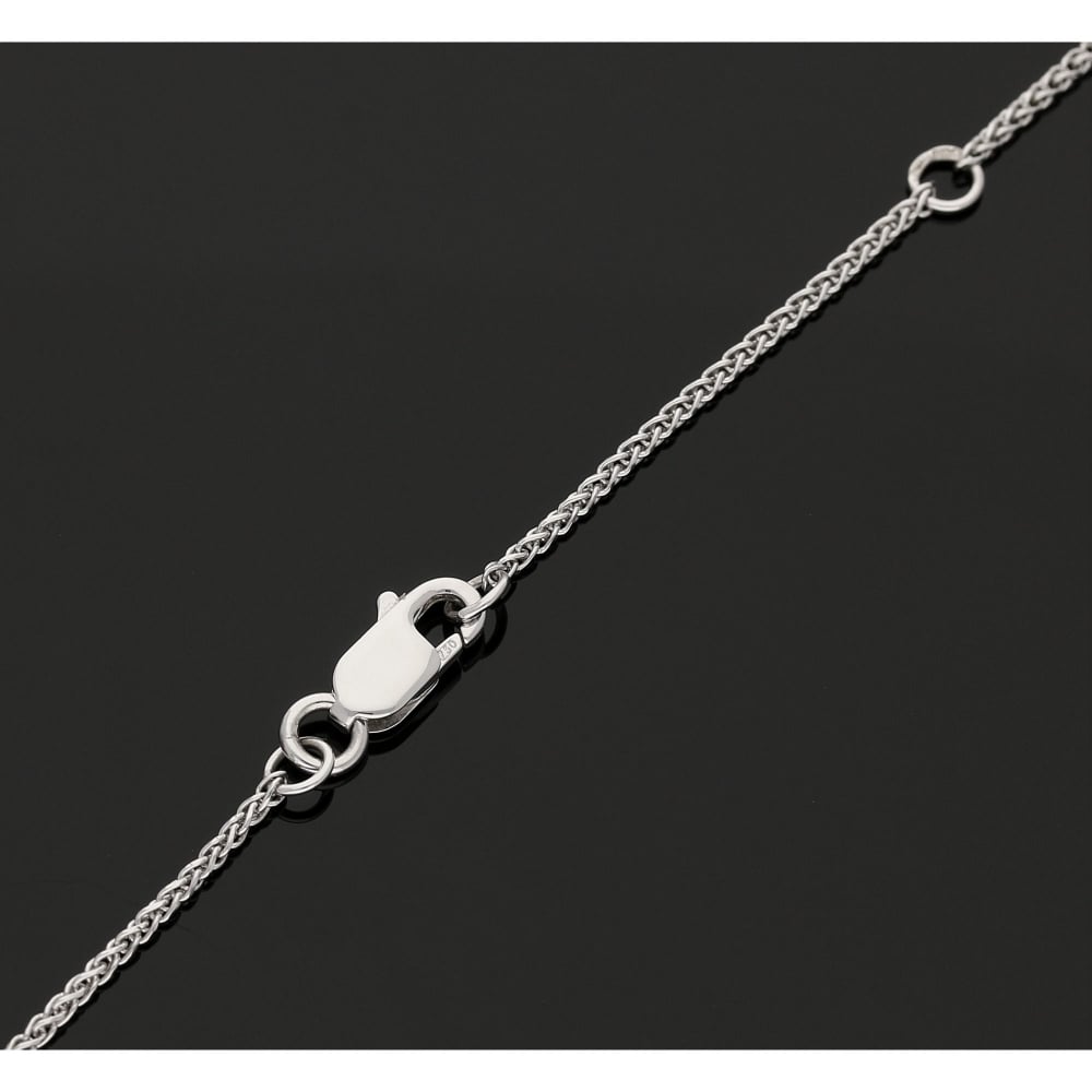 0.15ct 18ct White Gold Diamond Pendant & Chain
