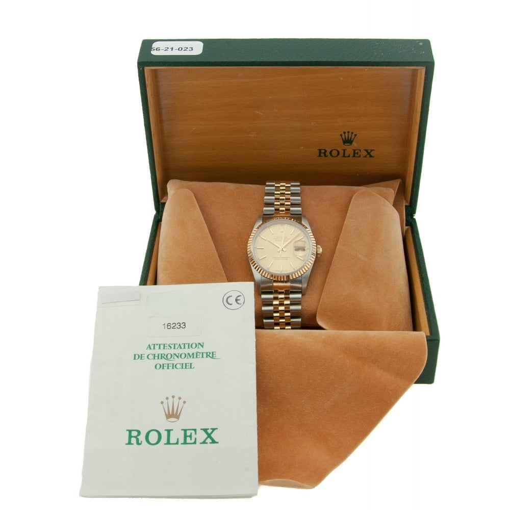 Datejust 16233 - Gents Watch - Champagne Dial - 1999