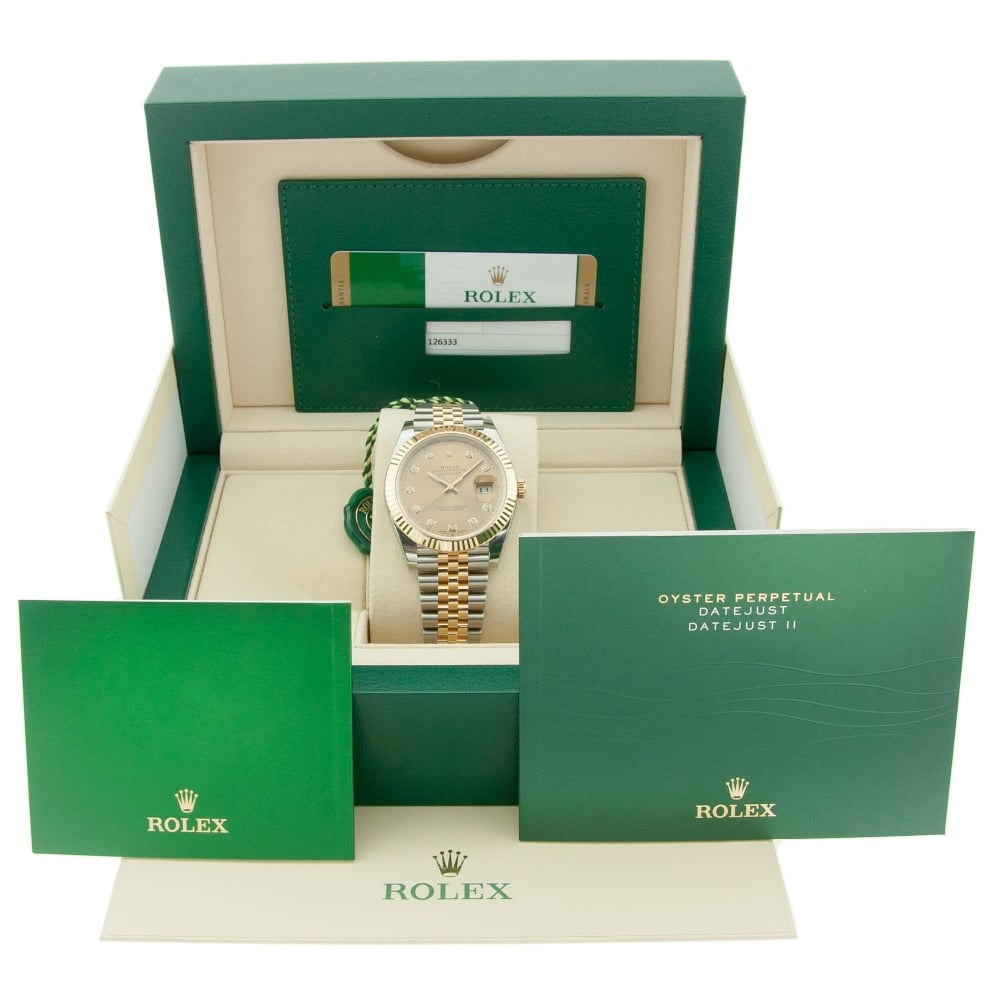 Datejust 41 126333 - Champagne Diamond Dial - Unworn