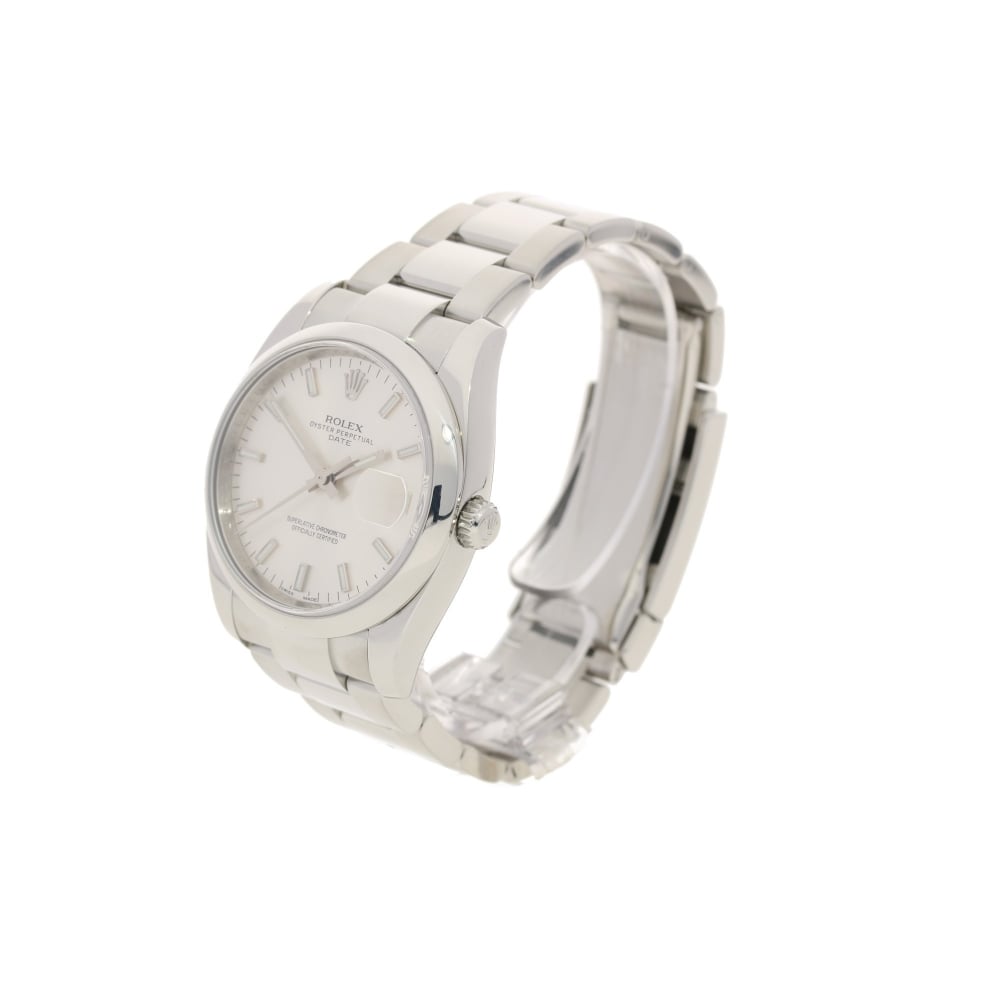 Oyster Perpetual Date 115200 - Silver Dial - 2014