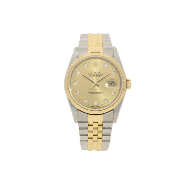 Datejust 16233 - Champagne Diamond Dial - 2003