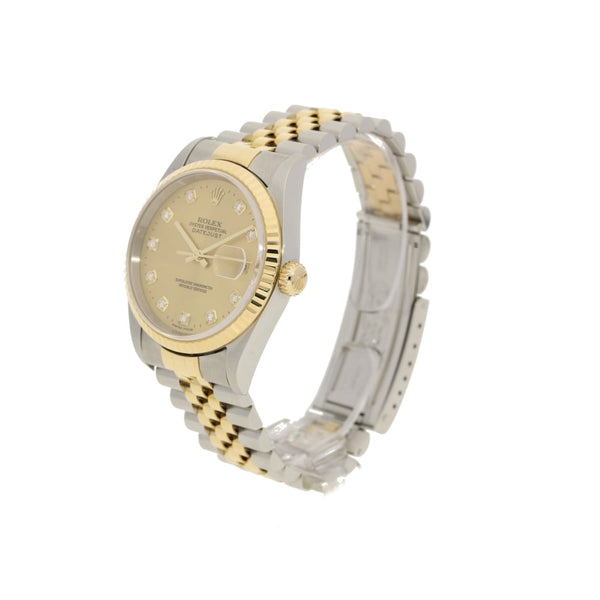 Datejust 16233 - Champagne Diamond Dial - 2003