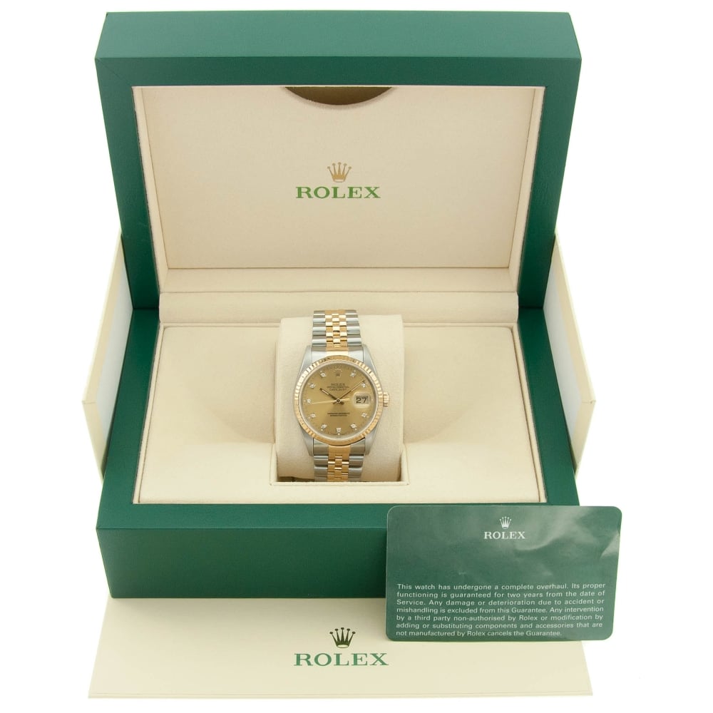 Datejust 16233 - Champagne Diamond Dial - 1990