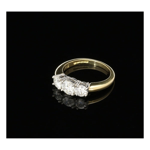 18ct Yellow Gold Trilogy Ring 1.42ct