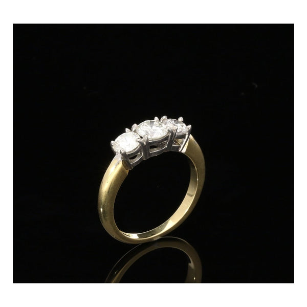 18ct Yellow Gold Trilogy Ring 1.42ct